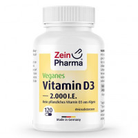 Витамин Д3 для веганов VITAMIN D3 2000 I.E. vegan Kapseln 120 шт Zein Pharma